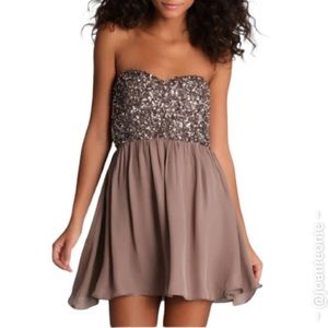 NWT Parker Silk Sequin Top Mini Dress size S